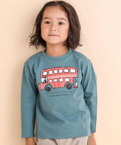 Noeil aime BeBe / ノイユ エーム べべ Tシャツ | ロンドンバスＴシャツ(80~130cm)