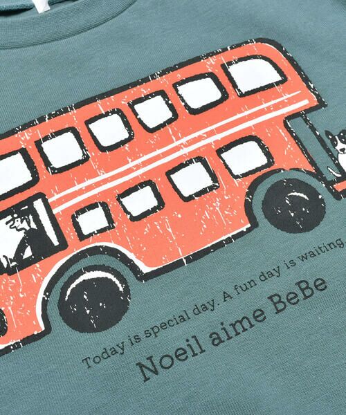 Noeil aime BeBe / ノイユ エーム べべ Tシャツ | ロンドンバスＴシャツ(80~130cm) | 詳細16