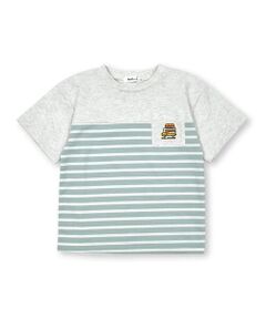 ボーダー切り替えキッチンカーポケットTシャツ(80~130cm)