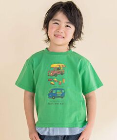 キッチンカー重ね着風Tシャツ(80~130cm)