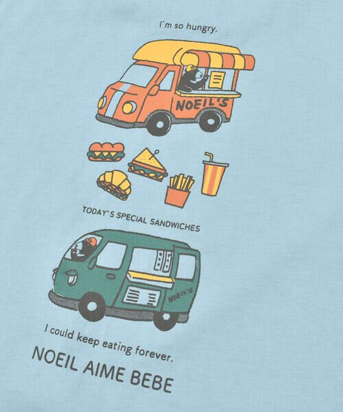 Noeil aime BeBe / ノイユ エーム べべ Tシャツ | キッチンカー重ね着風Tシャツ(80~130cm) | 詳細6