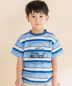 ボーダーサファリカーBIGTシャツ(80~130cm)