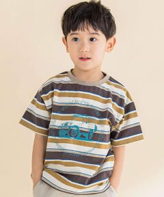 ボーダーサファリカーBIGTシャツ(80~130cm)