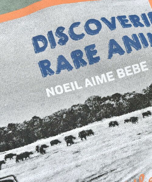 Noeil aime BeBe / ノイユ エーム べべ Tシャツ | サファリカー写真プリントTシャツ(80~130cm) | 詳細17