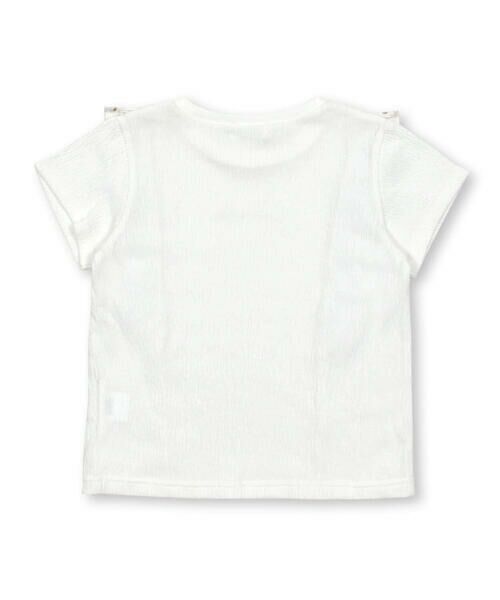 Noeil aime BeBe / ノイユ エーム べべ Tシャツ | クレープヒョウ柄フリル付きTシャツ(80~130cm) | 詳細5