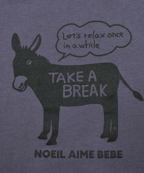Noeil aime BeBe / ノイユ エーム べべ Tシャツ | ロバプリントTシャツ(80~130cm) | 詳細7