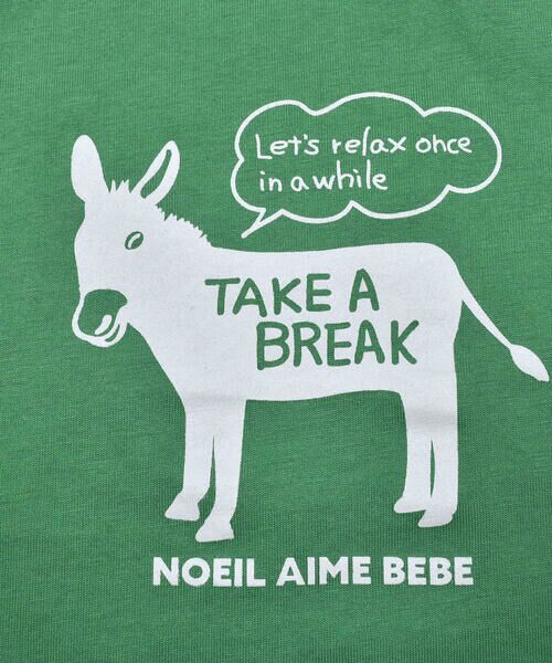 Noeil aime BeBe / ノイユ エーム べべ Tシャツ | ロバプリントTシャツ(80~130cm) | 詳細16