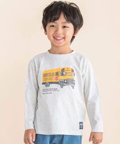 スクールバスプリントTシャツ(80~130cm)