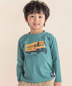 スクールバスプリントTシャツ(80~130cm)