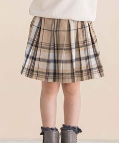 チェックキュロットパンツ(90~130cm)