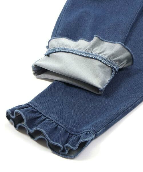Noeil aime BeBe / ノイユ エーム べべ デニムパンツ | デニムニット裾フリルパンツ(90~130cm) | 詳細11