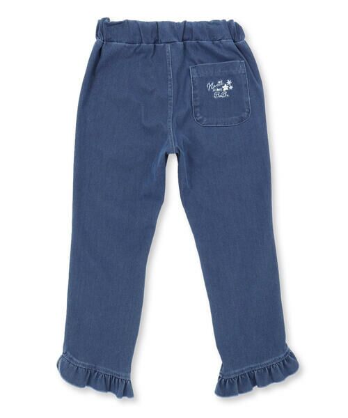 Noeil aime BeBe / ノイユ エーム べべ デニムパンツ | デニムニット裾フリルパンツ(90~130cm) | 詳細8