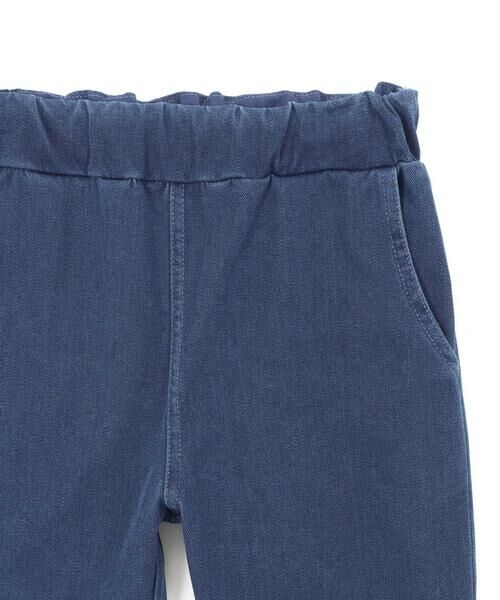 Noeil aime BeBe / ノイユ エーム べべ デニムパンツ | デニムニット裾フリルパンツ(90~130cm) | 詳細9