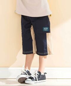 Noeil aime BeBe / ノイユ エーム べべ ショート・ハーフ・半端丈パンツ | ストレッチツイル切り替えハーフパンツ(80~130cm)