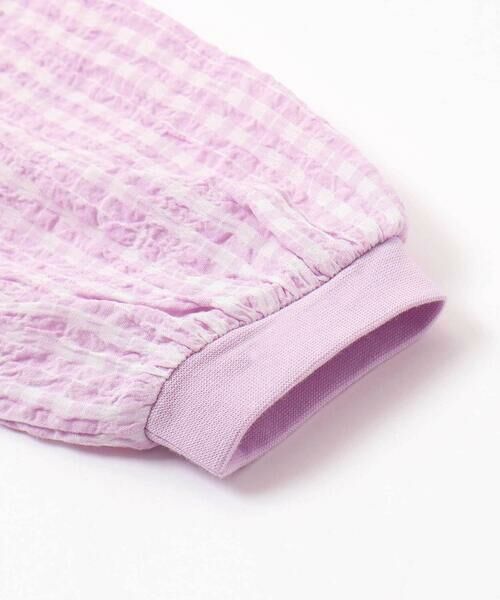 Noeil aime BeBe / ノイユ エーム べべ ミニ丈・ひざ丈ワンピース | 天竺ワッシャーチェックドッキングワンピース(80~130cm) | 詳細11