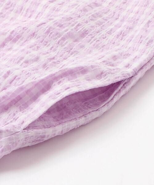 Noeil aime BeBe / ノイユ エーム べべ ミニ丈・ひざ丈ワンピース | 天竺ワッシャーチェックドッキングワンピース(80~130cm) | 詳細13