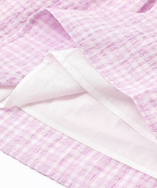 Noeil aime BeBe / ノイユ エーム べべ ミニ丈・ひざ丈ワンピース | 天竺ワッシャーチェックドッキングワンピース(80~130cm) | 詳細14