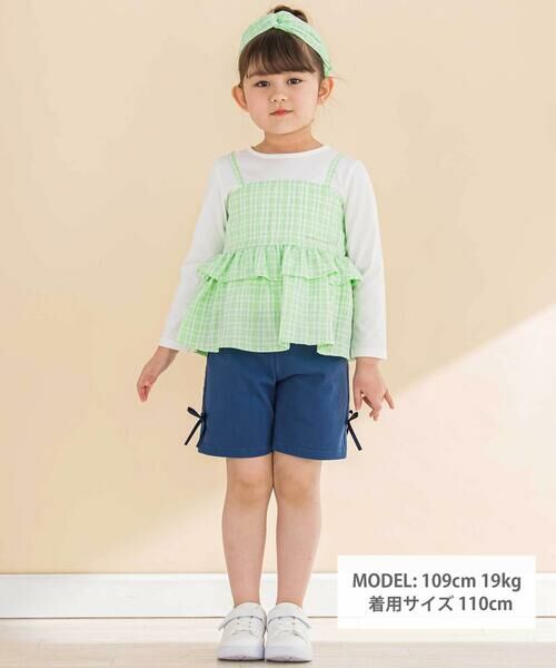 Noeil aime BeBe / ノイユ エーム べべ ショート・ハーフ・半端丈パンツ | デニムニットハーフパンツ(80~130cm) | 詳細1