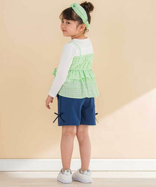 Noeil aime BeBe / ノイユ エーム べべ ショート・ハーフ・半端丈パンツ | デニムニットハーフパンツ(80~130cm) | 詳細2