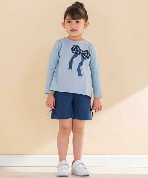 Noeil aime BeBe / ノイユ エーム べべ ショート・ハーフ・半端丈パンツ | デニムニットハーフパンツ(80~130cm) | 詳細3