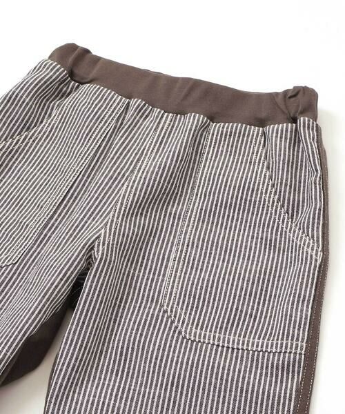 Noeil aime BeBe / ノイユ エーム べべ ショート・ハーフ・半端丈パンツ | ストライプx天竺ハーフパンツ(80~130cm) | 詳細4