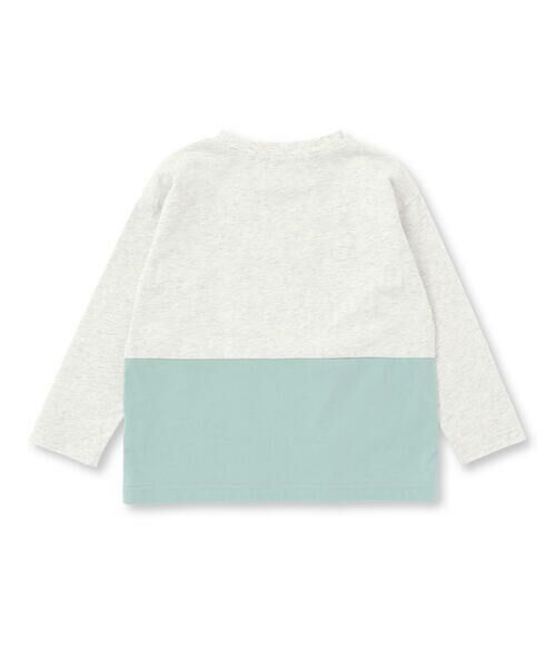 Noeil aime BeBe / ノイユ エーム べべ Tシャツ | 天竺スパンフライス配色くるまプリント長袖Tシャツ(80~130cm) | 詳細8