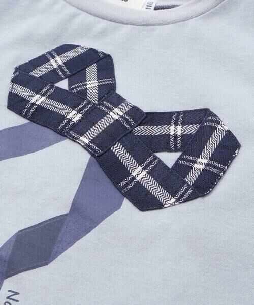 Noeil aime BeBe / ノイユ エーム べべ Tシャツ | 天竺チェックリボン長袖Tシャツ(80~130cm) | 詳細14