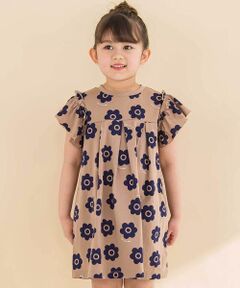 Noeil aime BeBe / ノイユ エーム べべ ミニ丈・ひざ丈ワンピース | 【お揃い】花柄プリント天竺ワンピース(80~130cm)