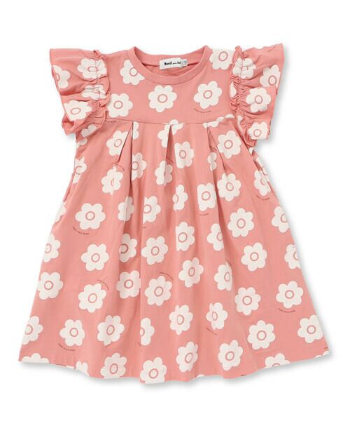 Noeil aime BeBe / ノイユ エーム べべ ミニ丈・ひざ丈ワンピース | 【お揃い】花柄プリント天竺ワンピース(80~130cm) | 詳細3