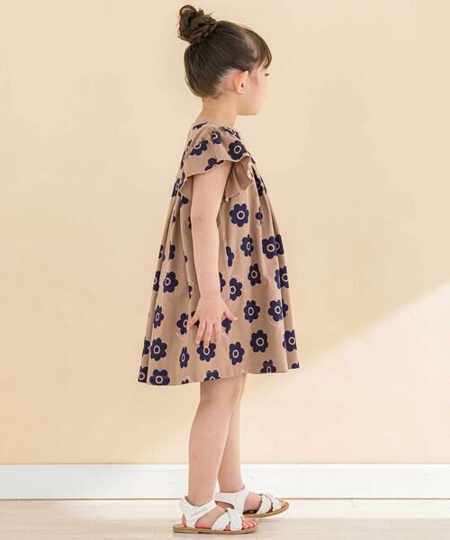 Noeil aime BeBe / ノイユ エーム べべ ミニ丈・ひざ丈ワンピース | 【お揃い】花柄プリント天竺ワンピース(80~130cm) | 詳細6