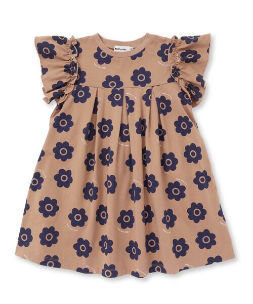 Noeil aime BeBe / ノイユ エーム べべ ミニ丈・ひざ丈ワンピース | 【お揃い】花柄プリント天竺ワンピース(80~130cm) | 詳細7