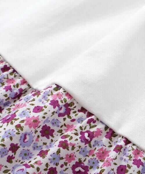 Noeil aime BeBe / ノイユ エーム べべ ミニ丈・ひざ丈ワンピース | 【お揃い】花柄チェックティアードワンピース(90~130cm) | 詳細12