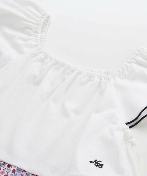 Noeil aime BeBe / ノイユ エーム べべ ミニ丈・ひざ丈ワンピース | 【お揃い】花柄チェックティアードワンピース(90~130cm) | 詳細6