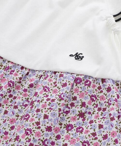 Noeil aime BeBe / ノイユ エーム べべ ミニ丈・ひざ丈ワンピース | 【お揃い】花柄チェックティアードワンピース(90~130cm) | 詳細8