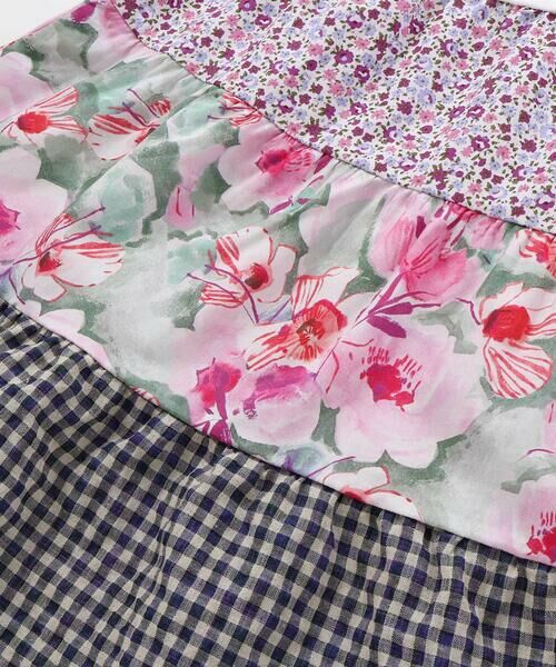 Noeil aime BeBe / ノイユ エーム べべ ミニ丈・ひざ丈ワンピース | 【お揃い】花柄チェックティアードワンピース(90~130cm) | 詳細9