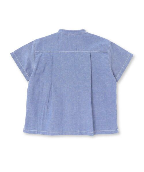 Noeil aime BeBe / ノイユ エーム べべ シャツ・ブラウス | 【お揃い】リップストップ・ダンガリー半袖シャツ+パンツセットアップ(90~130cm) | 詳細2