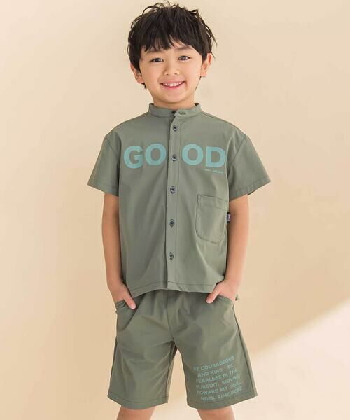 Noeil aime BeBe / ノイユ エーム べべ シャツ・ブラウス | 【お揃い】リップストップ・ダンガリー半袖シャツ+パンツセットアップ(90~130cm) | 詳細16