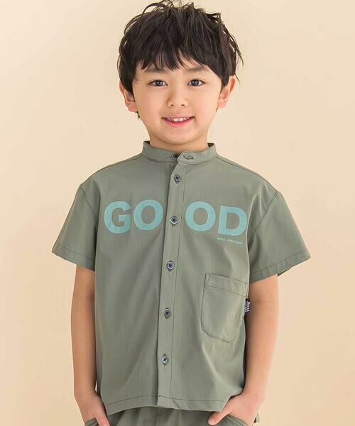 Noeil aime BeBe / ノイユ エーム べべ シャツ・ブラウス | 【お揃い】リップストップ・ダンガリー半袖シャツ+パンツセットアップ(90~130cm) | 詳細17