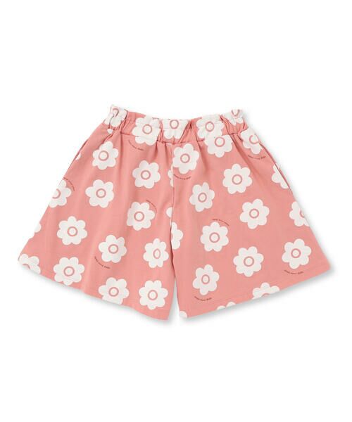 Noeil aime BeBe / ノイユ エーム べべ その他パンツ | 【お揃い】花柄プリント天竺キュロット(80~130cm) | 詳細4