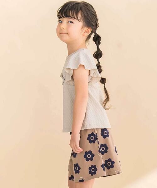 Noeil aime BeBe / ノイユ エーム べべ その他パンツ | 【お揃い】花柄プリント天竺キュロット(80~130cm) | 詳細12