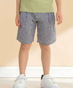 Noeil aime BeBe / ノイユ エーム べべ ショート・ハーフ・半端丈パンツ | チェックタック入りハーフパンツ(80~130cm)
