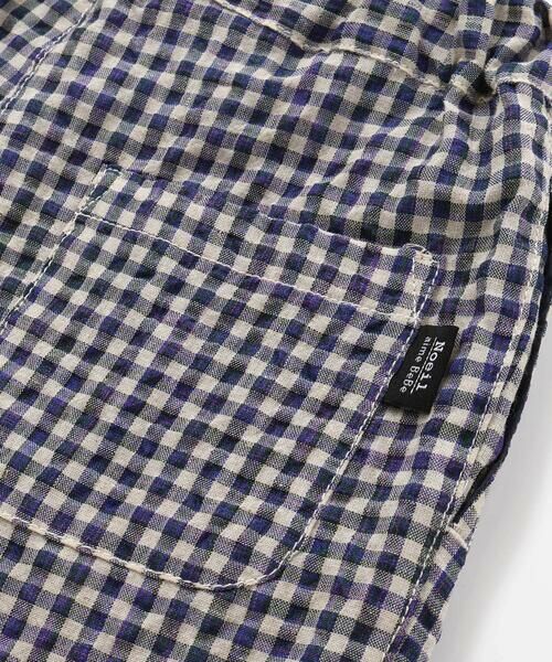 Noeil aime BeBe / ノイユ エーム べべ ショート・ハーフ・半端丈パンツ | チェックタック入りハーフパンツ(80~130cm) | 詳細9