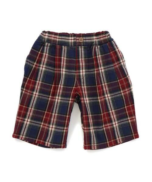 Noeil aime BeBe / ノイユ エーム べべ ショート・ハーフ・半端丈パンツ | チェックタック入りハーフパンツ(80~130cm) | 詳細15