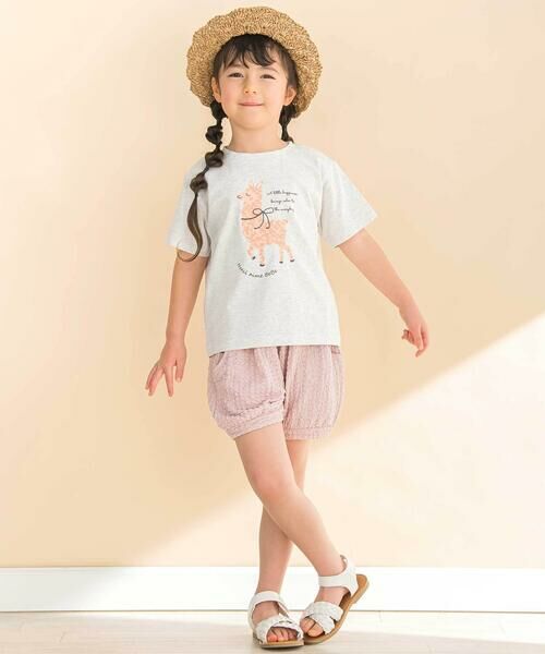 Noeil aime BeBe / ノイユ エーム べべ ショート・ハーフ・半端丈パンツ | ふくれジャガードバルーンパンツ(90~130cm) | 詳細3