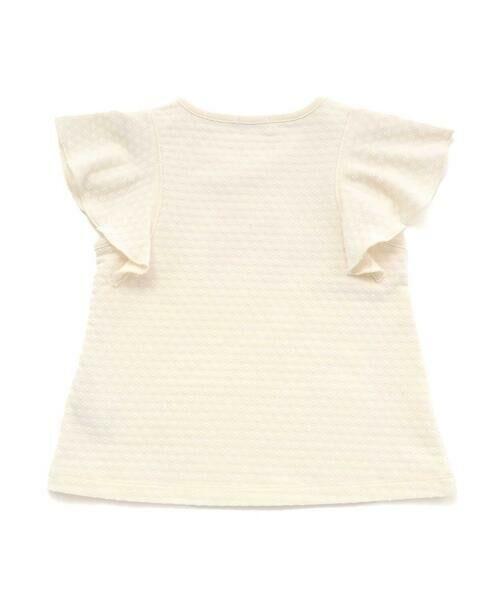 Noeil aime BeBe / ノイユ エーム べべ Tシャツ | フレアスリーブお花プリント半袖Tシャツ(80~130cm) | 詳細4