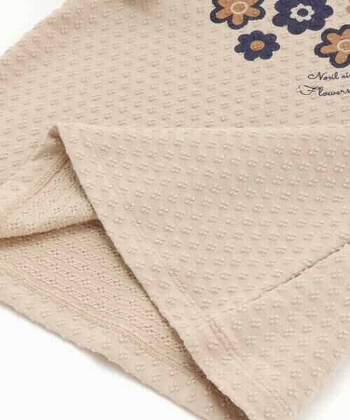 Noeil aime BeBe / ノイユ エーム べべ Tシャツ | フレアスリーブお花プリント半袖Tシャツ(80~130cm) | 詳細14