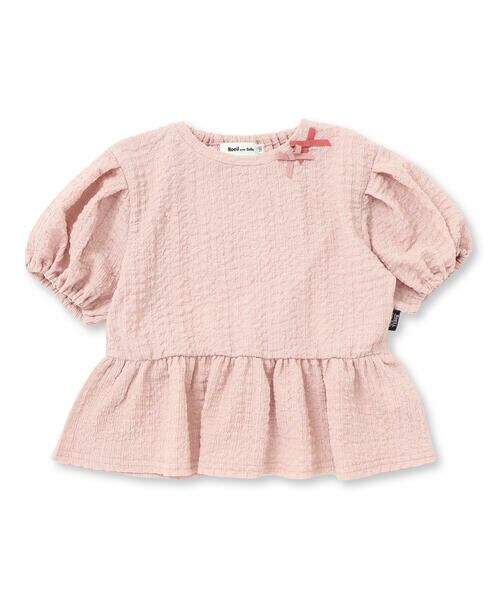 Noeil aime BeBe / ノイユ エーム べべ Tシャツ | ふくれジャガードバルーン袖Tシャツ(90~130cm) | 詳細5