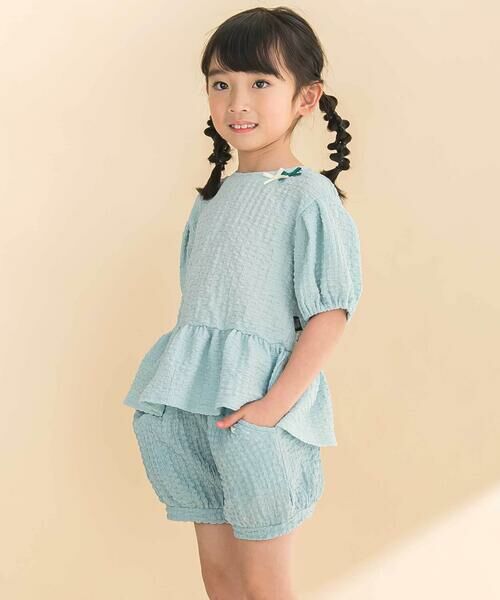 Noeil aime BeBe / ノイユ エーム べべ Tシャツ | ふくれジャガードバルーン袖Tシャツ(90~130cm) | 詳細8