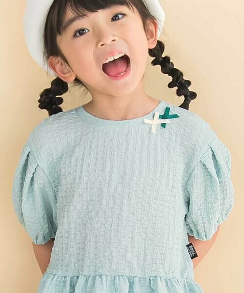 Noeil aime BeBe / ノイユ エーム べべ Tシャツ | ふくれジャガードバルーン袖Tシャツ(90~130cm) | 詳細9