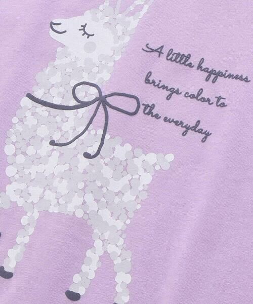 Noeil aime BeBe / ノイユ エーム べべ Tシャツ | 天竺水玉アルパカ半袖Tシャツ(80~130cm) | 詳細9